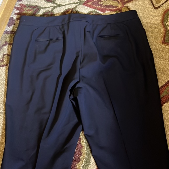 BROOKS BROTHERS Size 16 Black Wool Stretch Trouser No Pleat Wool Career Casual - Picture 7 of 13